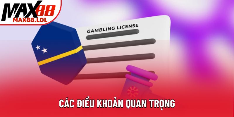 Các điều khoản quan trọng Các điều khoản quan trọng