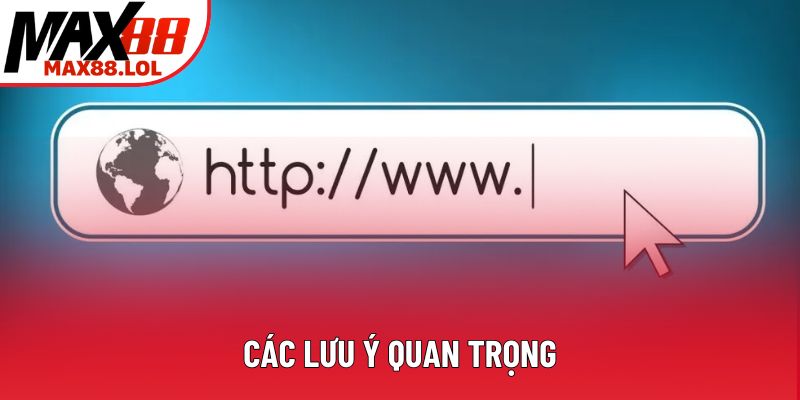 Các lưu ý quan trọng Các lưu ý quan trọng