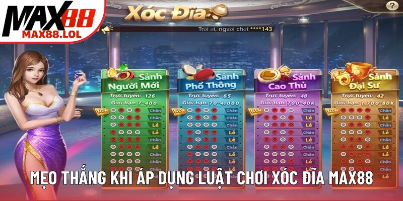 Mẹo thắng khi áp dụng luật chơi xóc đĩa Max88 Mẹo thắng khi áp dụng luật chơi xóc đĩa Max88